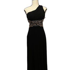 Blondie Nites By Stacy Sklar One Shoulder Long Gown, Size: 1